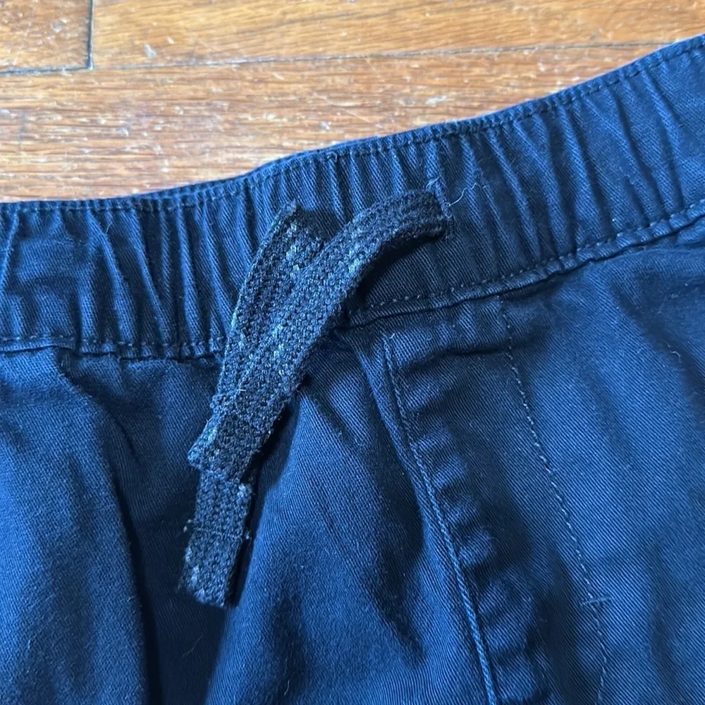 Arizona Boys Black Cotton Pull On Joggers, Sz 6/7